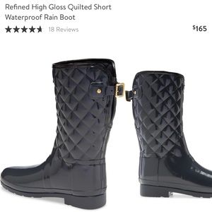 Basically new hunter rain boots